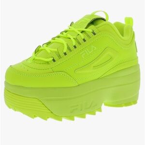 Fila Disruptor II Wedge Womens Shoes Size 11 Color:Neon